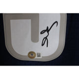 Allen Iverson Signed Georgetown Hoyas Mitchell&Ness Blue Jersey BAS 44395