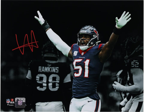 Will Anderson Jr. Houston Texans Signed 11" x 14" Hands Up Spotlight Photo