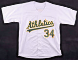Dave Stewart Signed Oakland Athletics Jersey 3xInscribed (JSA) A's Ace Pitcher