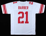 Tiki Barber Signed New York Giants Jersey (JSA COA) 3xPro Bowl R.B 2004-2006