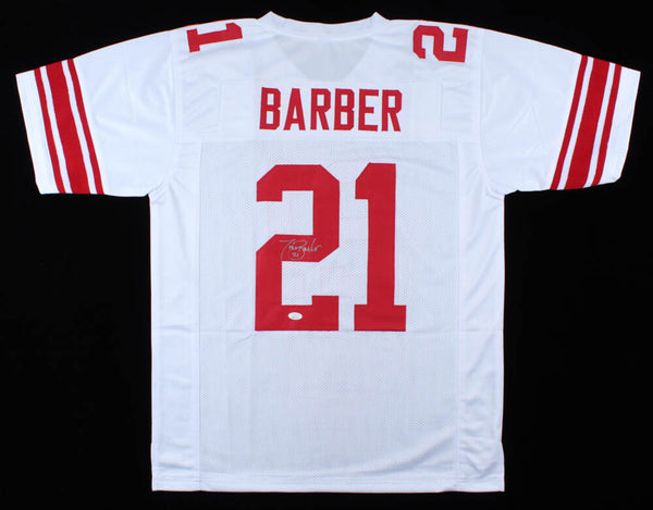 Tiki Barber Signed New York Giants Jersey (JSA COA) 3xPro Bowl R.B 2004-2006