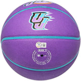 JOHN STOCKTON AUTOGRAPHED PURPLE CITY EDITION BASKETBALL JAZZ BECKETT 224372
