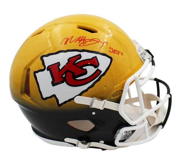 Mecole Hardman Signed Kansas City Chiefs Speed Authentic Custom NFL Helmet with