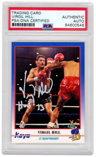 Virgil Hill Autographed 1991 Kayo Boxing Card #101 w/HOF'13 - (PSA/DNA)