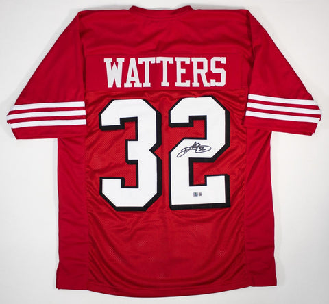 Ricky Watters Signed San Francisco 49ers Jersey (Beckett) 5xPro Bowl 1992-1996