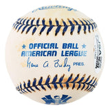 Yogi Berra Whitey Ford Signed Official AL Joe DiMaggio Logo Baseball JSA QR