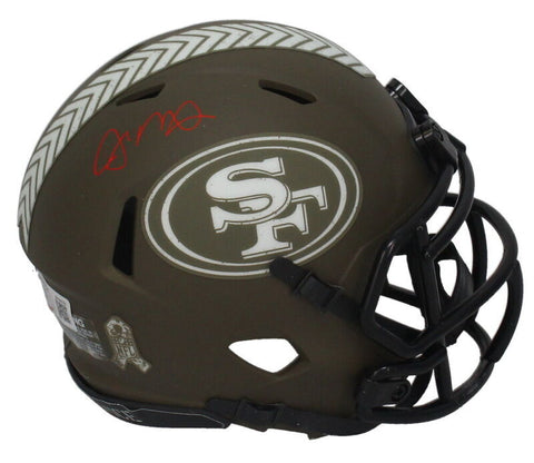 Joe Montana Autographed San Francisco 49ers 2022 STS Mini Speed Helmet Beckett