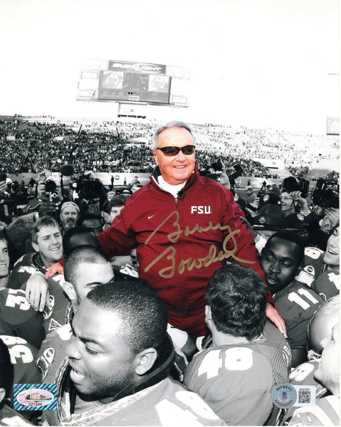 Bobby Bowden Signed FSU Seminoles Final Game Spotlight 8x10 Photo Beckett