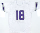 Justin Jefferson Autographed White Alt Pro Style Jersey - Beckett W Hologram