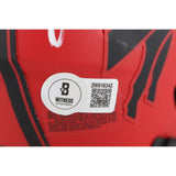 Josh Allen Autographed Buffalo Bills Rave Mini Helmet Beckett Witness 49978