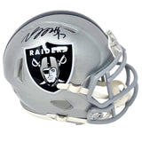 Davante Adams Los Angeles Raiders Signed Riddell Flash Mini Helmet BAS Beckett