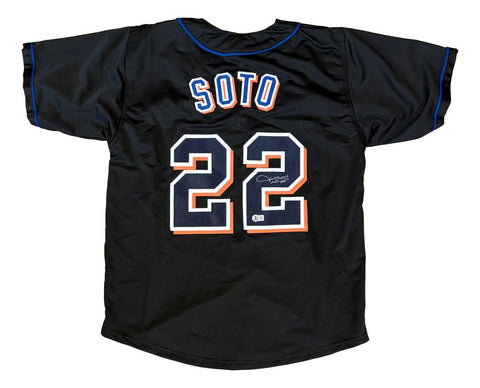 Juan Soto New York Signed Black Baseball Jersey BAS