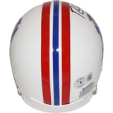 Randy Moss Signed New England Patriots Mini Helmet VSR4 TB Beckett 43278
