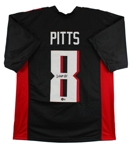 Kyle Pitts Authentic Signed Black Pro Style Jersey Autographed BAS Witnessed