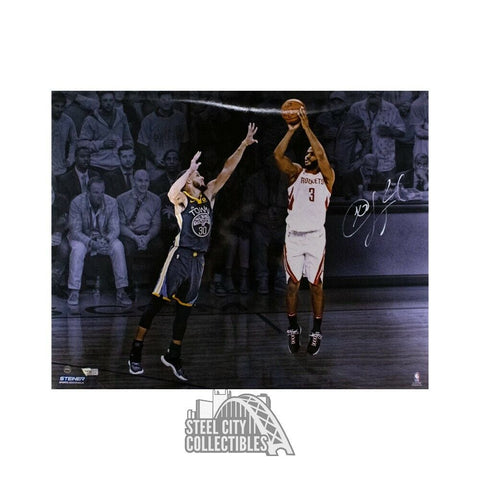 Chris Paul Autographed Houston Rockets 16x20 Photo - Fanatics (vs Curry)