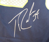 SEAHAWKS THOMAS RAWLS AUTOGRAPHED SIGNED BLUE NIKE JERSEY SIZE L MCS HOLO 105074