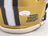 DILLON JOHNSON AUTOGRAPHED WASHINGTON GOLD SPEED MINI HELMET MCS HOLO 222073