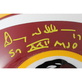 Rypien Theismann Williams Signed Washington Redskins F/S Helmet SB Beckett 49320