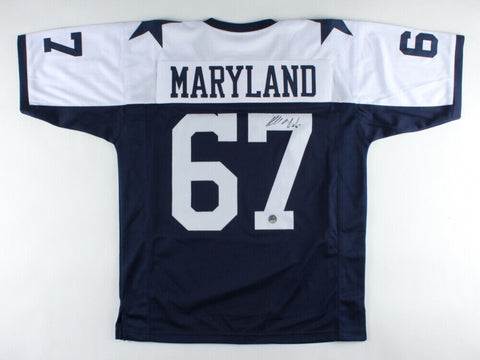 Russell Maryland Signed Dallas Cowboys Jersey (Pro Player Hologram) Pro Bowl D.T