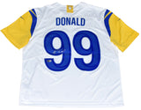 AARON DONALD SIGNED LOS ANGELES RAMS #99 WHITE NIKE LIMITED JERSEY BECKETT