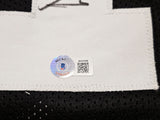 STEELERS DONNIE SHELL AUTOGRAPHED BLACK JERSEY "HOF 20" BECKETT WITNESS 214996