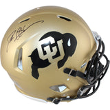 Deion Sanders Autographed Colorado Buffaloes Pro Helmet Beckett Witness 51739