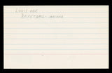 Knicks Louis Orr "#55" Authentic Signed 3x5 Index Card Autographed BAS #BT03572