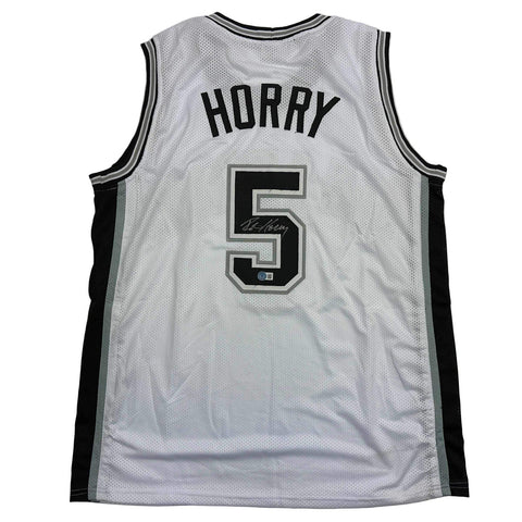 Autographed/Signed Robert Horry San Antonio White Jersey Beckett BAS COA