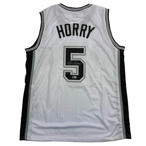 Autographed/Signed Robert Horry San Antonio White Jersey Beckett BAS COA