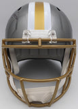 Alvin Kamara Autographed Flash Gold Full Size Helmet Saints Beckett QR #1W403133