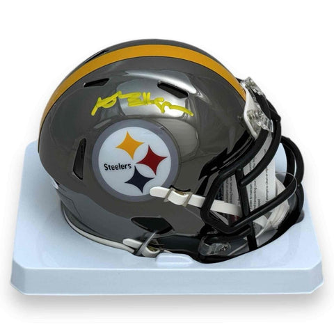 Steelers Antonio Brown Autographed Signed Speed Chrome Mini Helmet - JSA