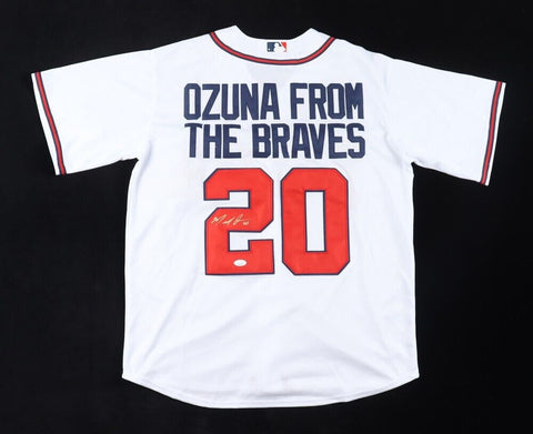 Marcell Ozuna Signed Atlanta Braves Nike Jersey (JSA COA) See Full Description