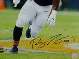 Roquan Smith Signed Bears 16x20 PF Photo Running Right - Beckett Auth *Black