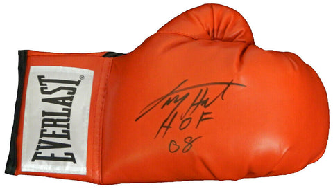 LARRY HOLMES Signed Everlast Red Boxing Glove w/HOF'08 - SCHWARTZ