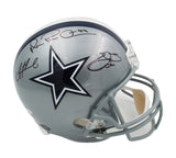 Emmitt Smith, Michael Irvin & Troy Aikman Signed Dallas Cowboys Full Size Helmet