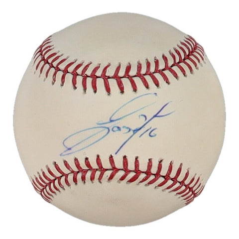 Jose Fernandez Signed OML Baseball (JSA) Late, Great Miami Marlins Pitcher