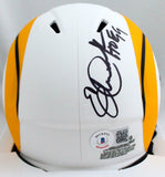 Eric Dickerson Signed LA Rams Lunar Speed Mini Helmet w/ HOF-Beckett W Holo