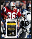 Stanley Morgan Signed/Inscribed 8x10 Photo New England Patriots JSA 202003