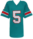 Sean Young Signed Teal Custom Ray Finkle Football Jersey w/Laces Out Dan -SS COA