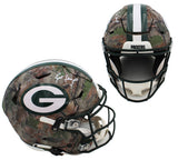 Brett Favre Signed Green Bay Packers Speed Flex Auth Hunter Camoflauge Helmet