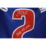 Cade Cunningham Autographed Detroit Pistons Nike Blue Jersey 1st Pick FAN 46695