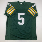 Autographed/Signed PAUL HORNUNG Green Bay Green Football Jersey JSA COA Auto