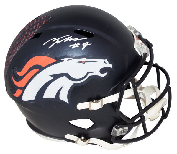 TALANOA HUFANGA SIGNED DENVER BRONCOS FULL SIZE SPEED HELMET BECKETT