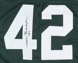 John Brockington Signed Packers Jersey (JSA) Green Bay 1st Round Pick 1971 / R.B