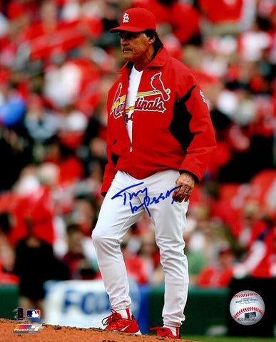 St Louis Cardinals TONY LARUSSA Signed 8x10 Photo #1 AUTO - HOF - 3 x WS Champ