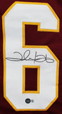 Clinton Portis Authentic Signed Maroon Pro Style Jersey BAS Witnessed
