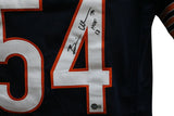 Brian Urlacher Autographed/Signed Pro Style Blue XL Jersey HOF Beckett 35404