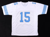 Ennis Rakestraw Jr Signed Detroit Lions White Jersey (Beckett)2024 2nd Rnd Pk DB