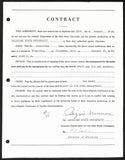 Biggie Munn HOF Michigan State Head Coach Signed/Auto Contract JSA BA199657