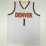 Autographed/Signed MICHAEL PORTER JR Denver White Basketball Jersey PSA/DNA COA